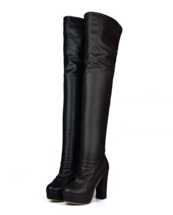 Elastic Force Show Legs Knight Boots Over The Knee