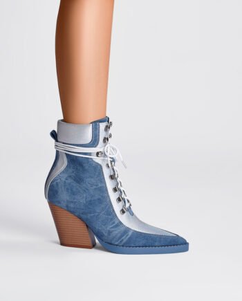 Women's Fashion Vintage Denim Boots