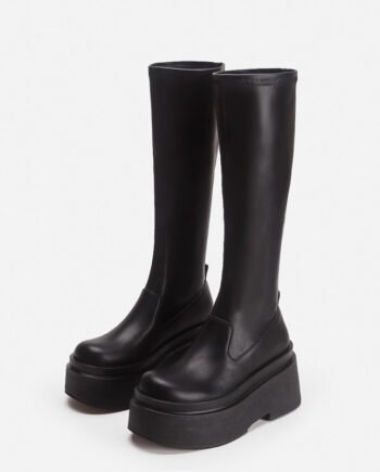 Thick Bottom Skinny Boots Autumn And Winter New Stretch High Long Rider Boots Children