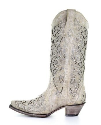 New Rhinestone Ornament High Leg Boot