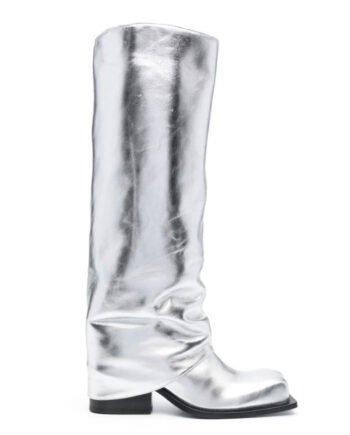 Large Apron Boots Thick Square Round Head Long Canister Boots