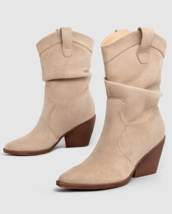 Thick Heel Brown High Heels Women's Ankle Boots