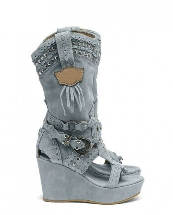 Plus Size High Heel Canvas Denim Wedge Hollow-out Women's Shoes
